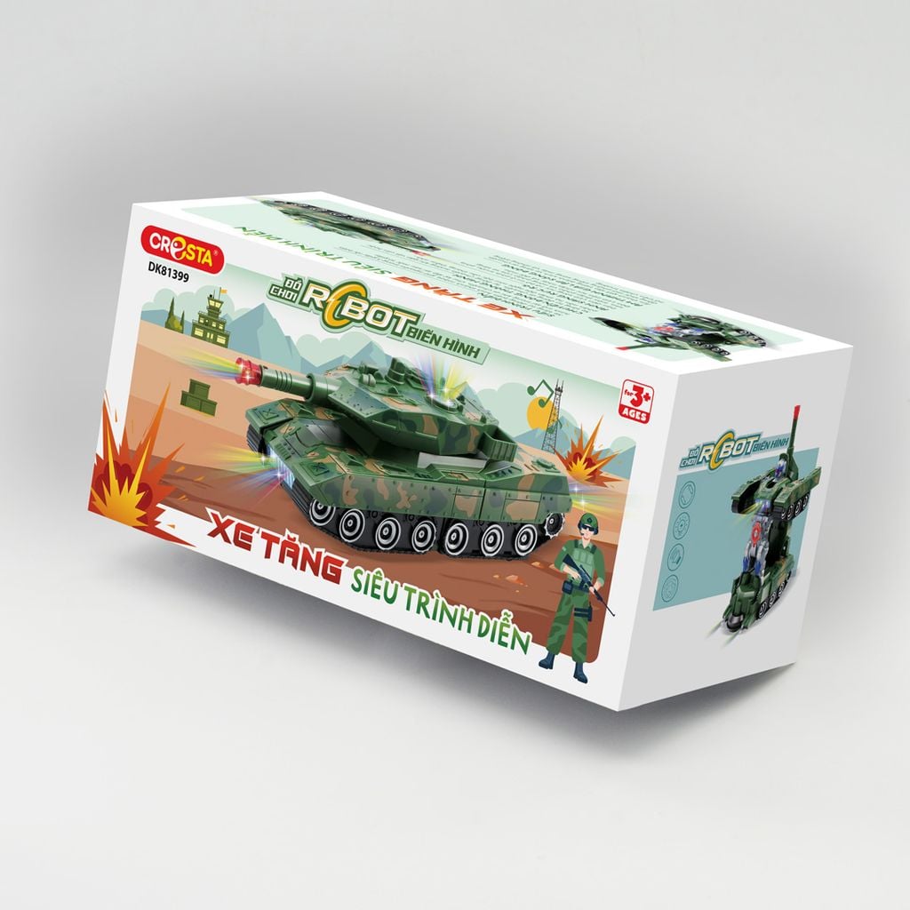 Đồ chơi Robot biến hình xe tăng - Siêu trình diễn,DK81399