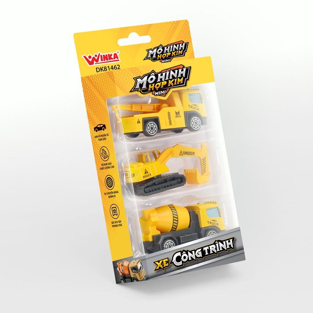 Mô hình hợp kim mini - Xe công trình,DK81462