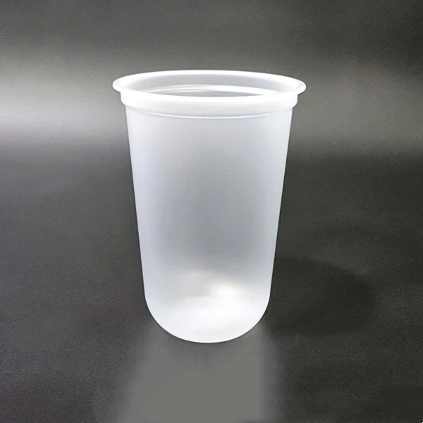  Ly Nhựa Đáy Bầu PP 90 - 500ml MỜ, Nắp Tim  Đựng Trà Sữa, Sinh Tố, Nước Ép, Rau Má 