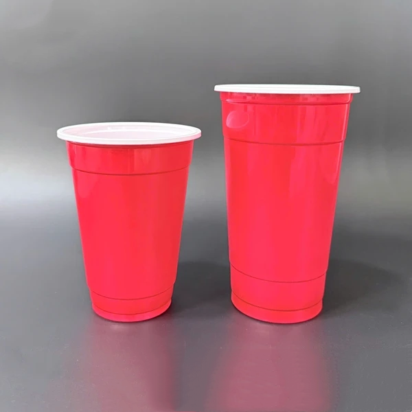  Ly Nhựa PP95 - 500ml ĐỎ Đựng Trà Sữa, Sinh Tố, Rau Má, Nước Ép, Trà Tắc 