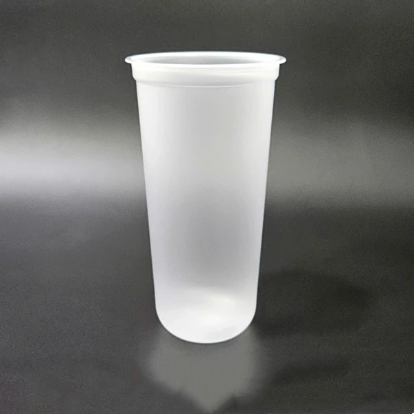  Ly Nhựa Đáy Bầu PP 90 - 700ml MỜ, Nắp Tim  Đựng Trà Sữa, Sinh Tố, Nước Ép, Rau Má 
