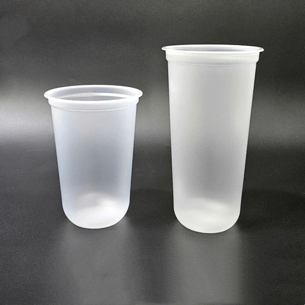  Ly Nhựa Đáy Bầu PP 90 - 700ml MỜ, Nắp Tim  Đựng Trà Sữa, Sinh Tố, Nước Ép, Rau Má 