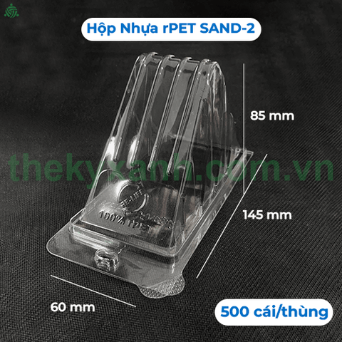 Hộp Bánh Sandwich Nhựa rPET SAND-2