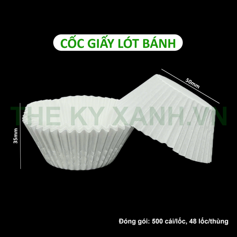 Cốc Giấy Lót Bánh 50mm – Giấy Nướng Bánh Cupcake, Muffin Tiện Lợi