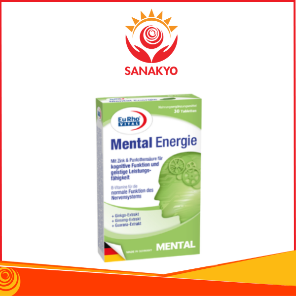 Mental Energie - Viên uống Hỗ trợ cải thiện trí nhớ, duy trì chức năng não bộ, Hộp 60 viên