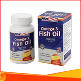 OMEGA-3 FISH OIL 1000MG - Viên uống hỗ trợ cải thiện sức khỏe tim mạch, Hộp 60 viên
