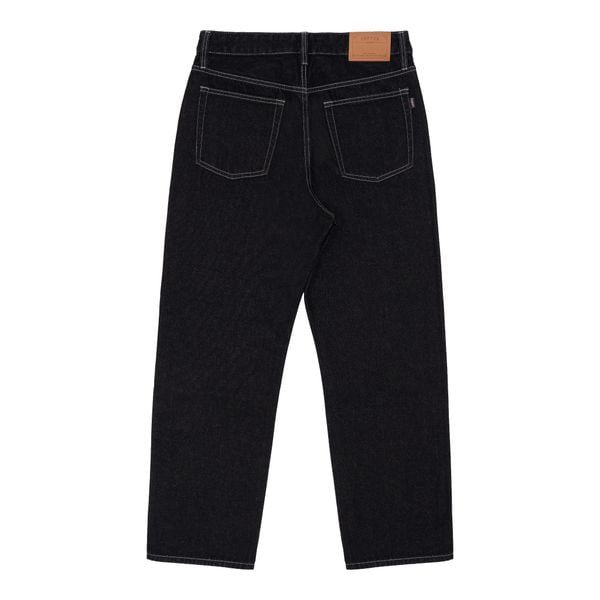  Straight - 12 Oz - Black - One Washed Denim Pants 