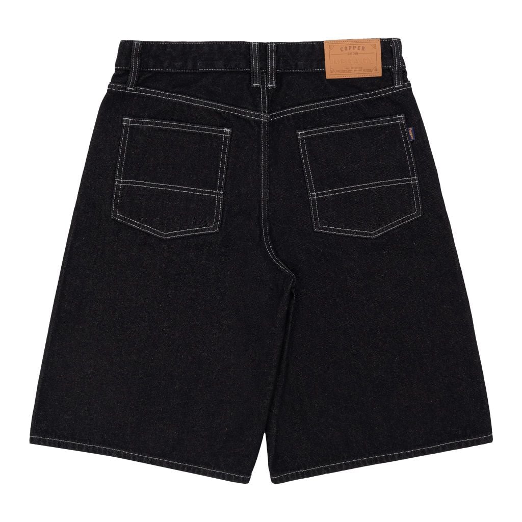 Short - 12 Oz - Black - One Washed Denim Pants