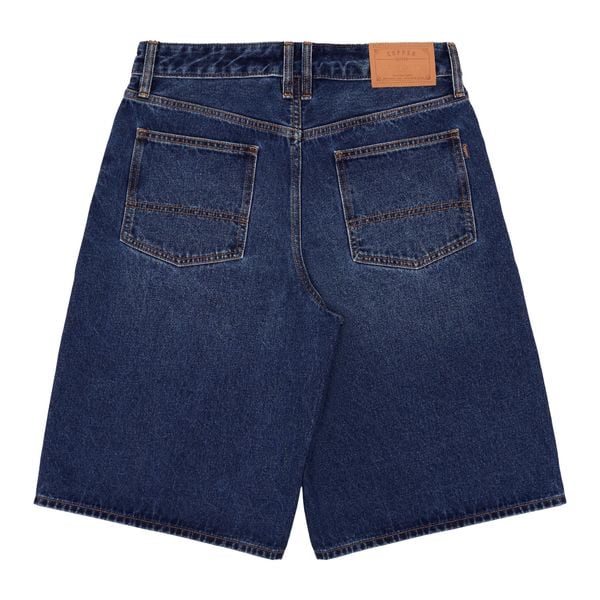  Short - 12 Oz - Mid Blue - Washed Denim Pants 