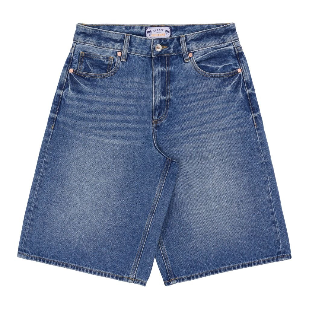 Short - 12 Oz - Light Blue - Washed Denim Pants