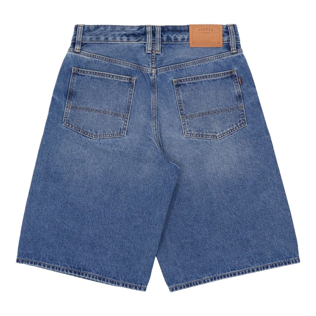 Short - 12 Oz - Light Blue - Washed Denim Pants
