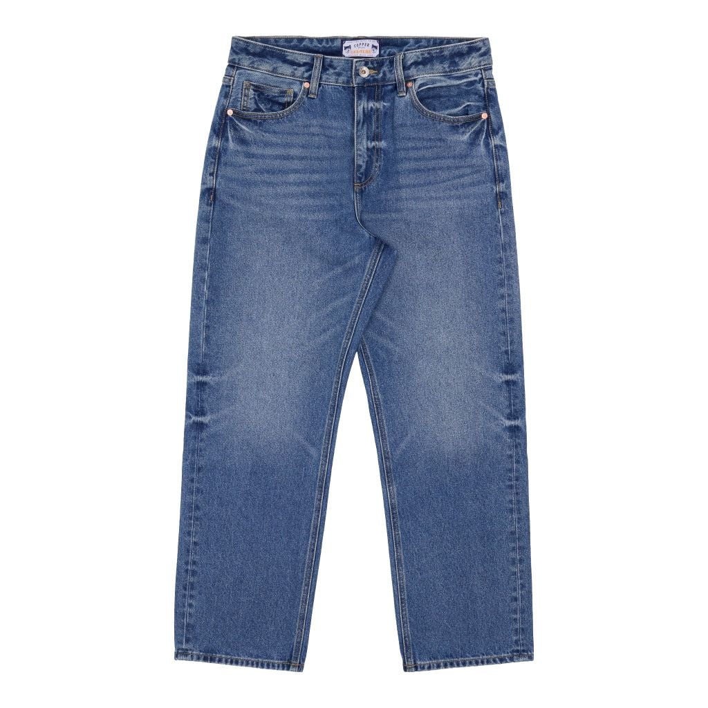 Straight - 12 Oz - Light Blue - Washed Denim Pants