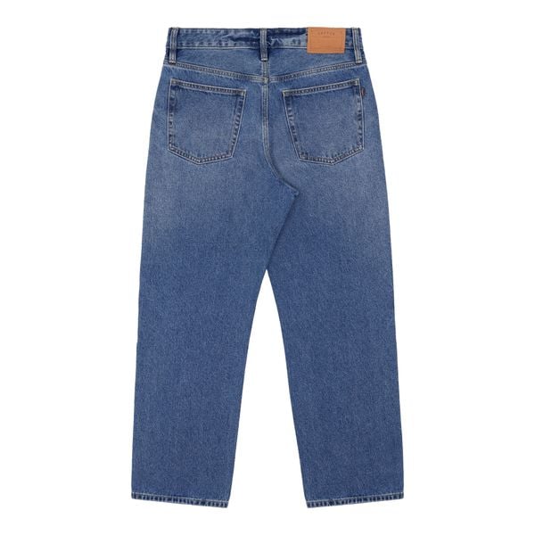  Straight - 12 Oz - Light Blue - Washed Denim Pants 