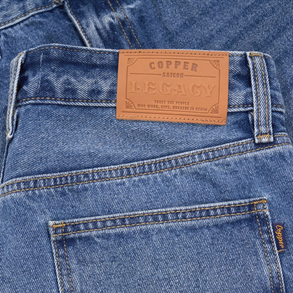 Straight - 12 Oz - Light Blue - Washed Denim Pants