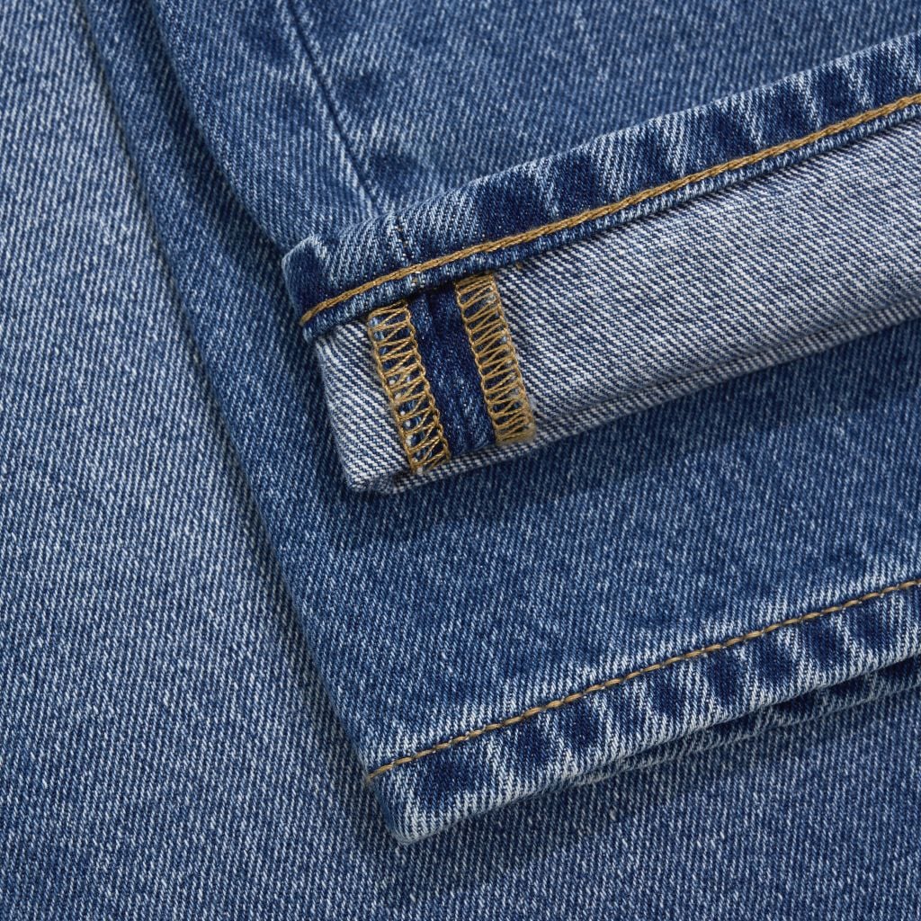 Straight - 12 Oz - Light Blue - Washed Denim Pants