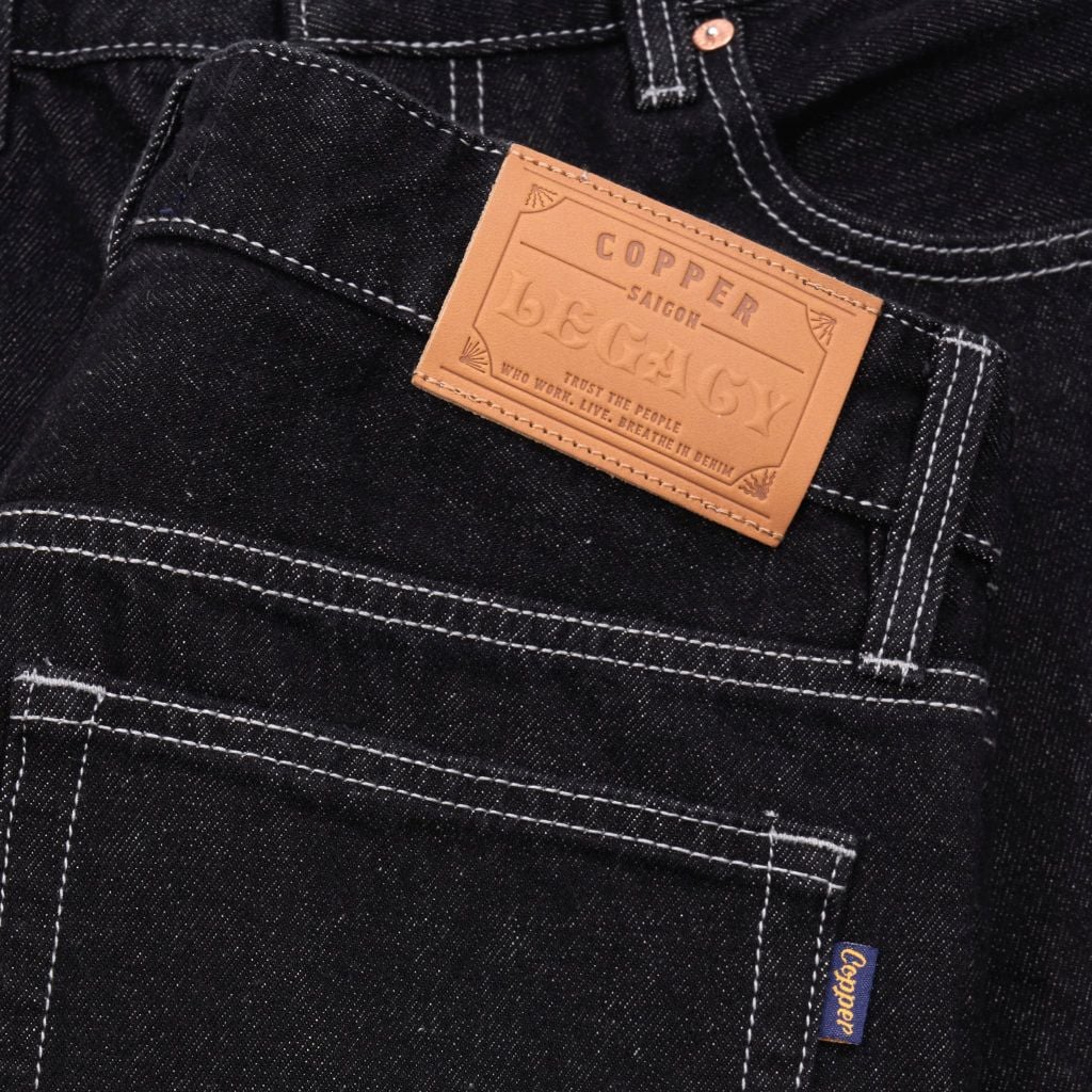 Straight - 12 Oz - Black - One Washed Denim Pants
