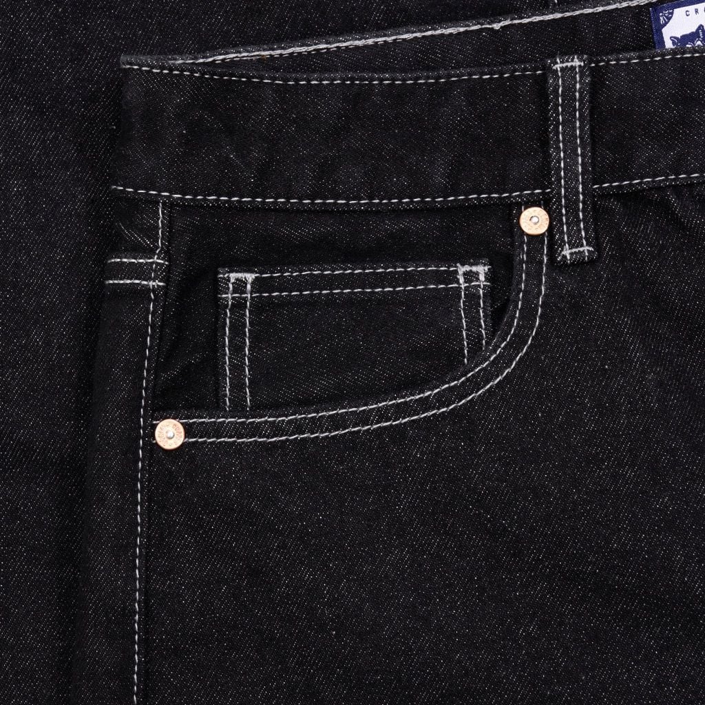 Short - 12 Oz - Black - One Washed Denim Pants