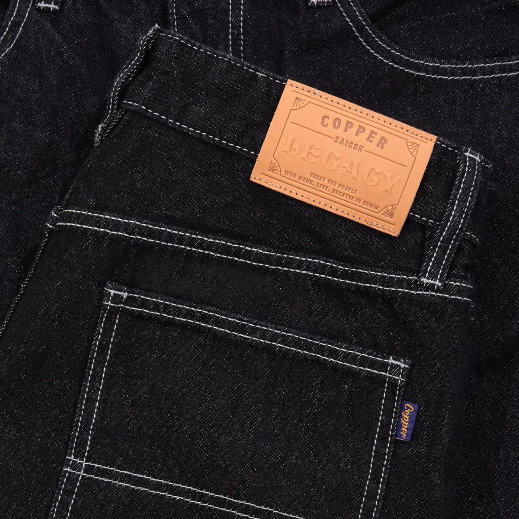 Short - 12 Oz - Black - One Washed Denim Pants