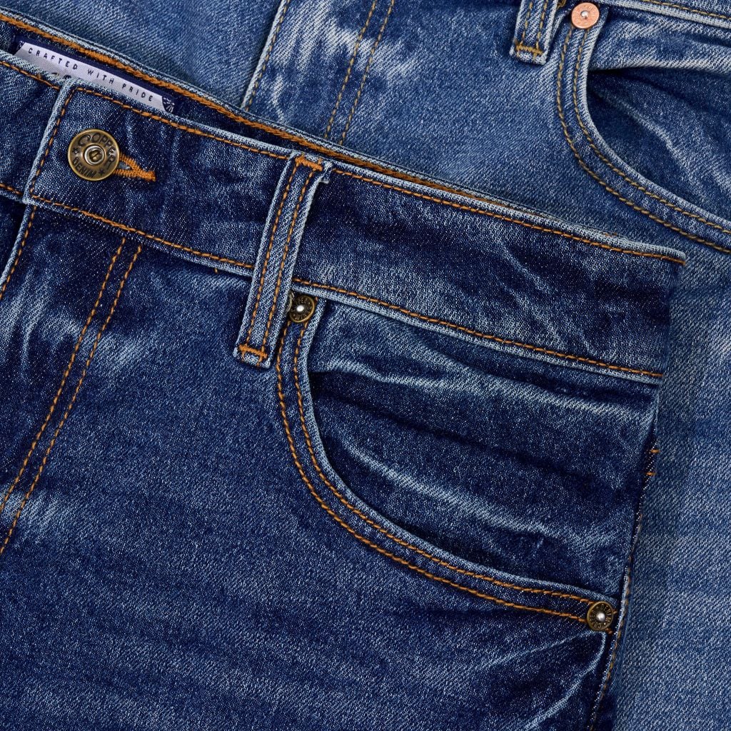 OG Slim - 12.5 Oz - Mid Blue - Washed Denim Pants