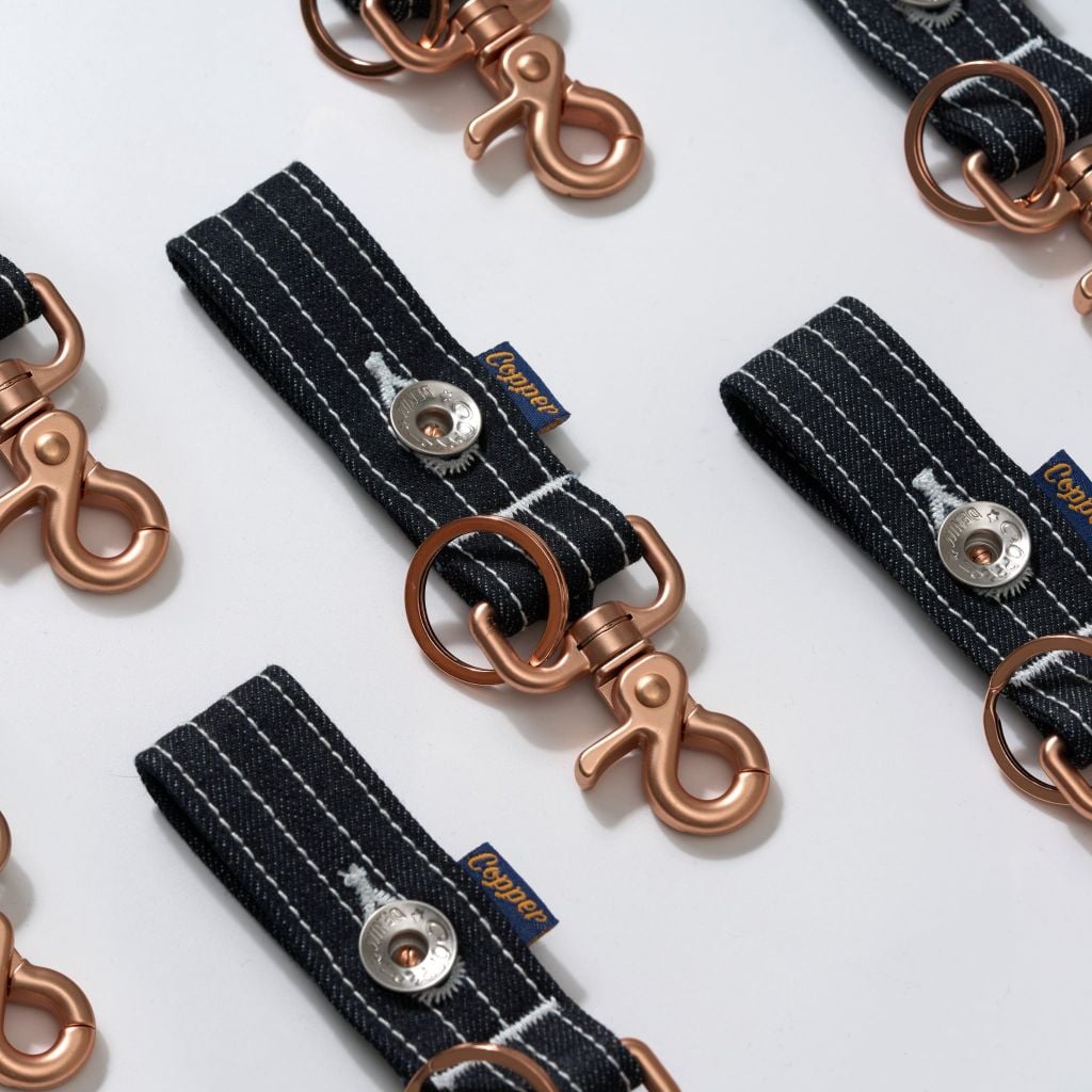 14oz Indigo Keychains - Móc khóa Raw Denim