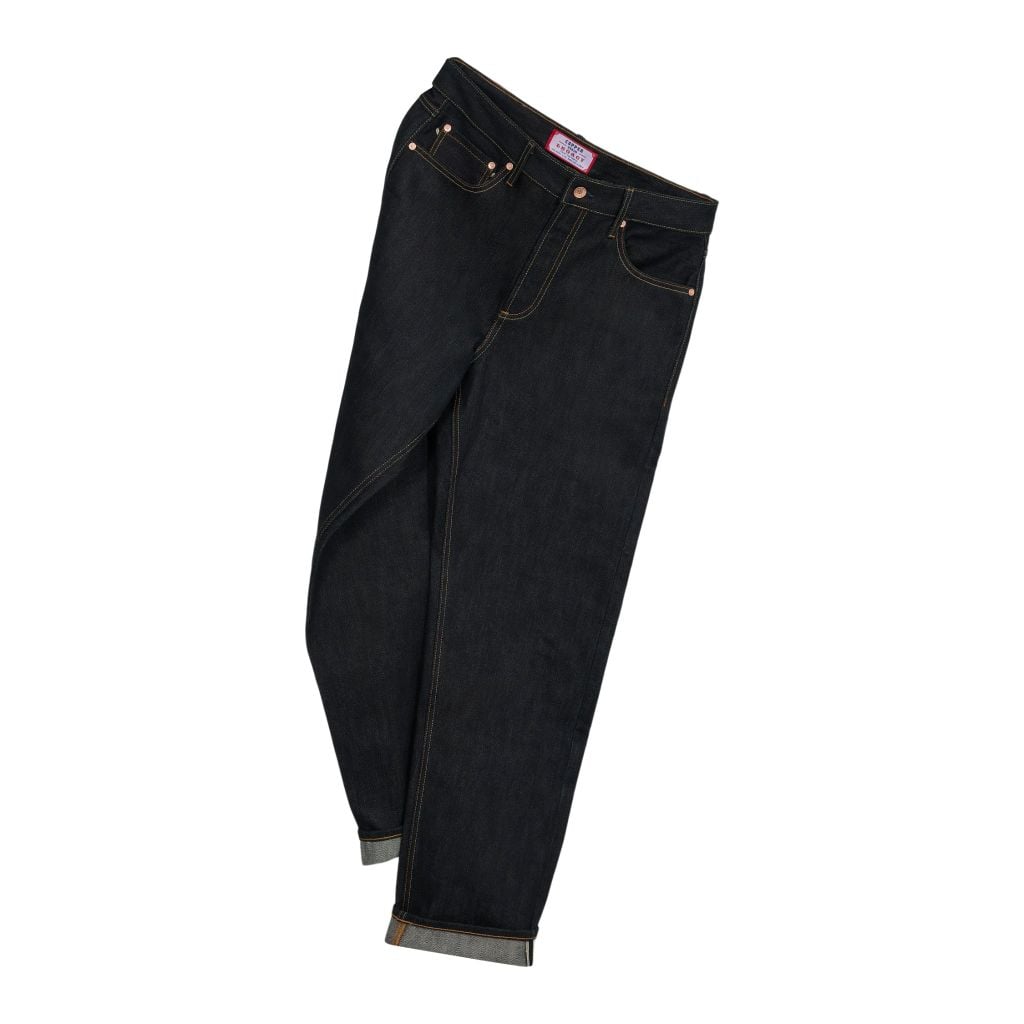 Straight - 20 Oz - Green Cast Slub - Raw Selvedge Denim Pants