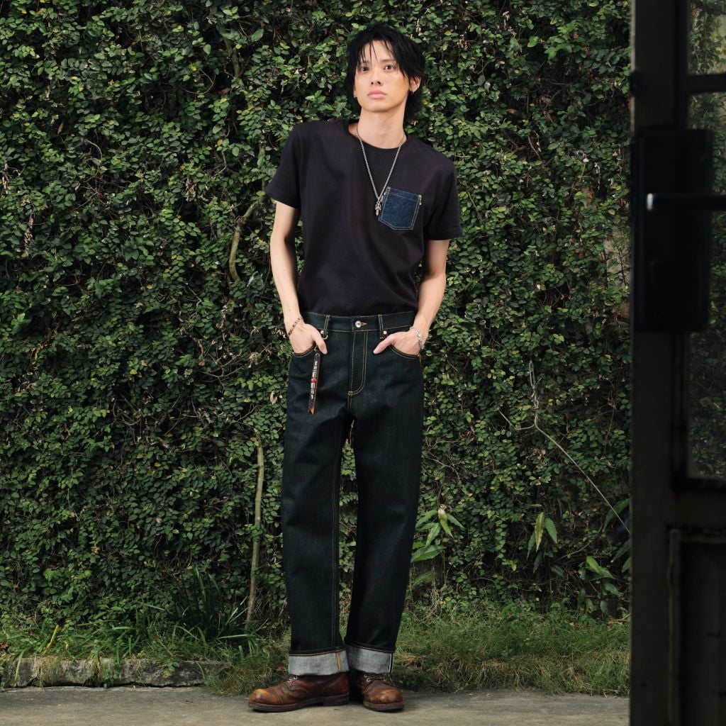 Relax - 20 Oz - Green Cast Slub - Raw Selvedge Denim Pants