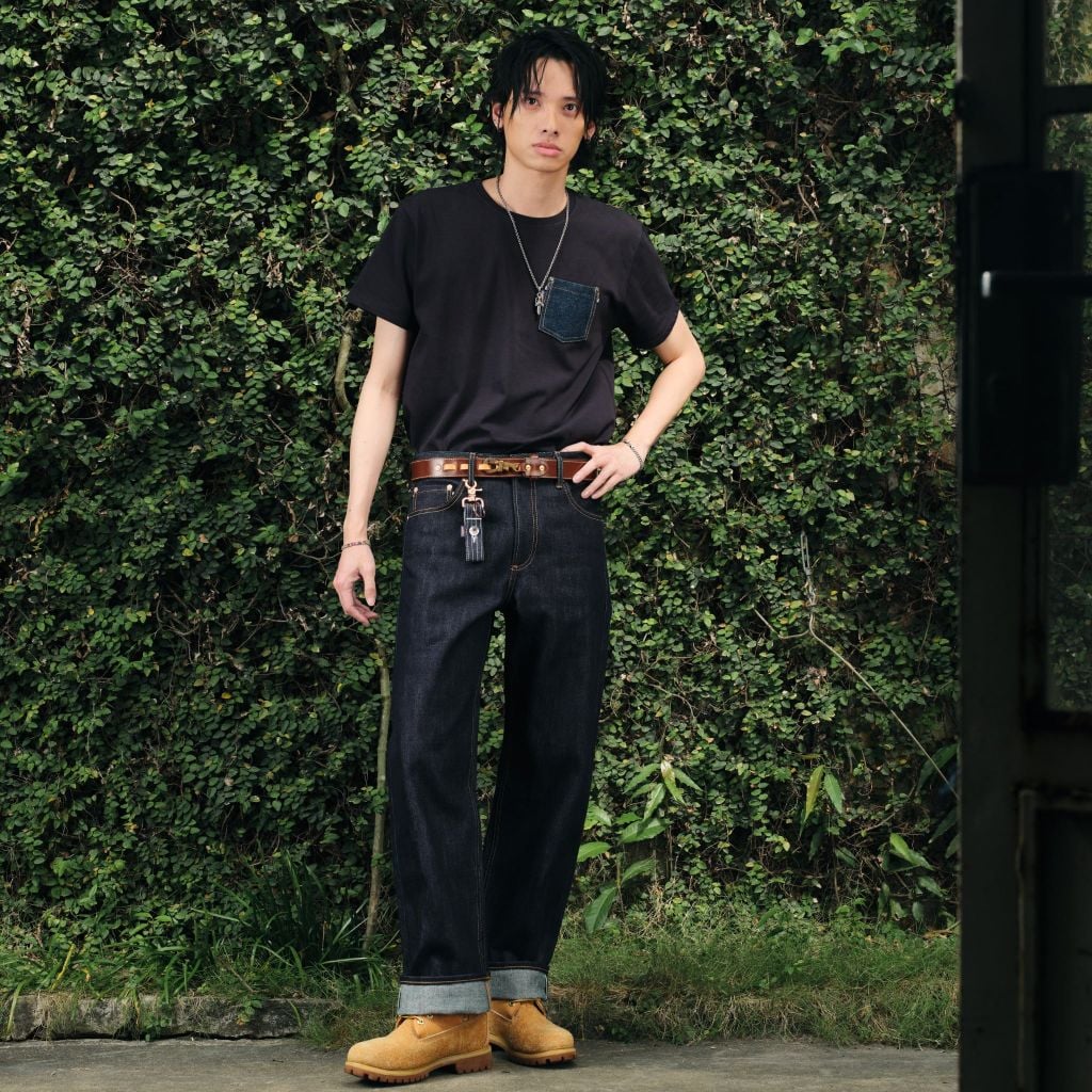 Relax - 18 Oz - Red Cast Cross Hatch - Raw Selvedge Denim Pants