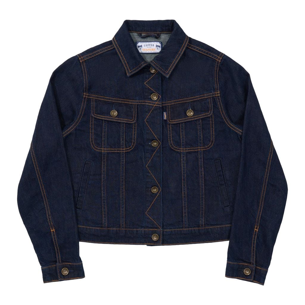 [ÁO KHOÁC NỮ] Type III Trucker – 10 Oz - INDIGO - Rinse Washed Denim Women’s Jacket