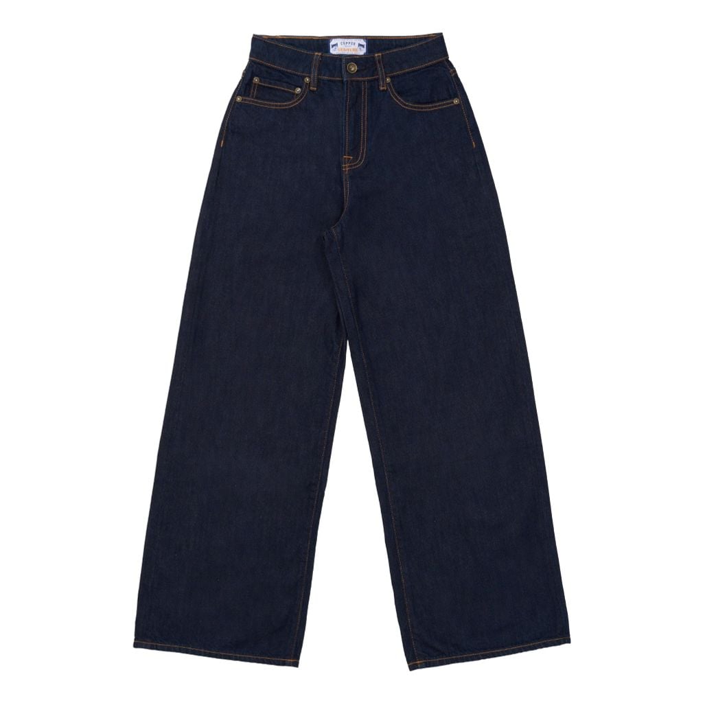 [QUẦN NỮ] Relax – 10 Oz - Indigo - Rinse Washed Denim Women’s Pants