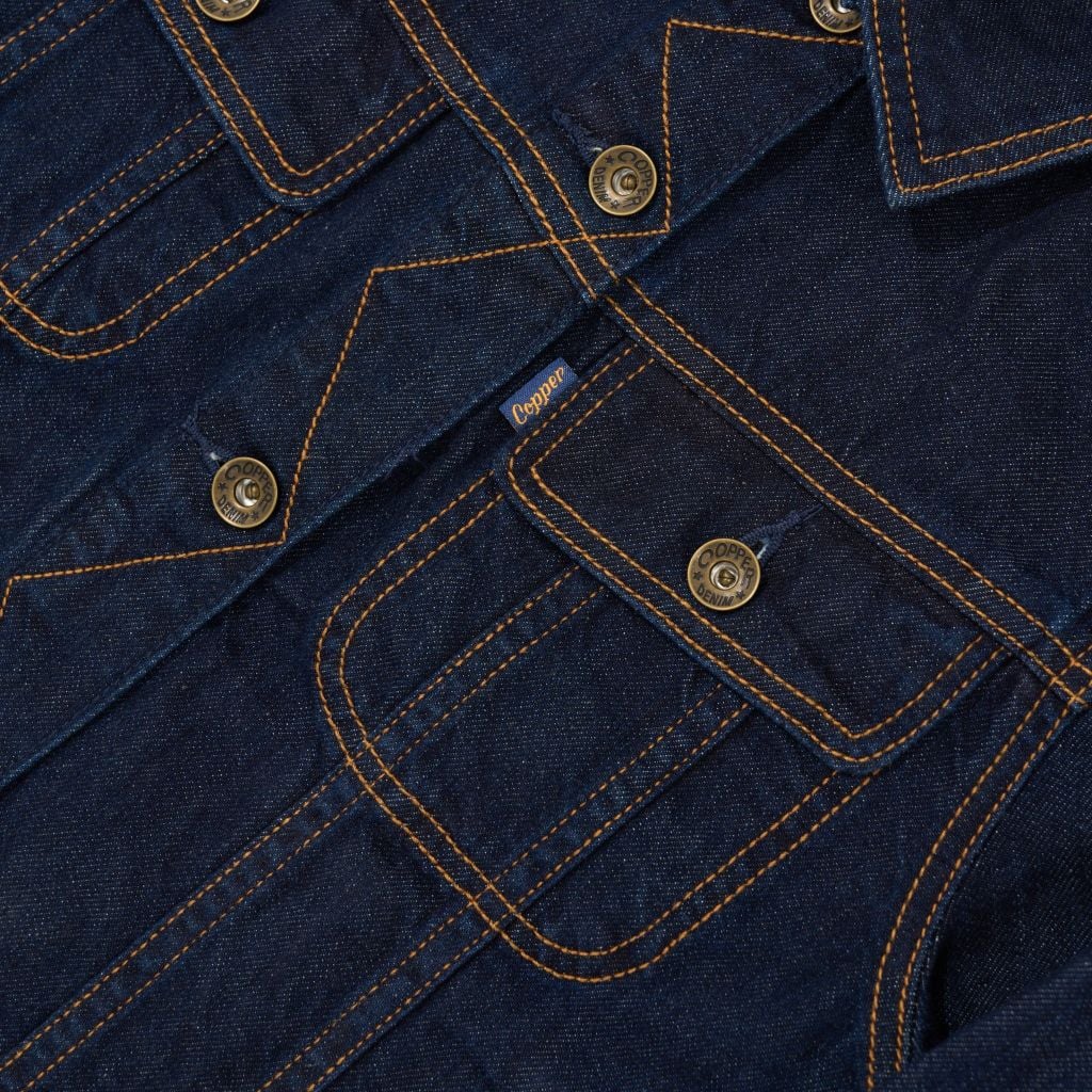 [ÁO KHOÁC NỮ] Type III Trucker – 10 Oz - INDIGO - Rinse Washed Denim Women’s Jacket