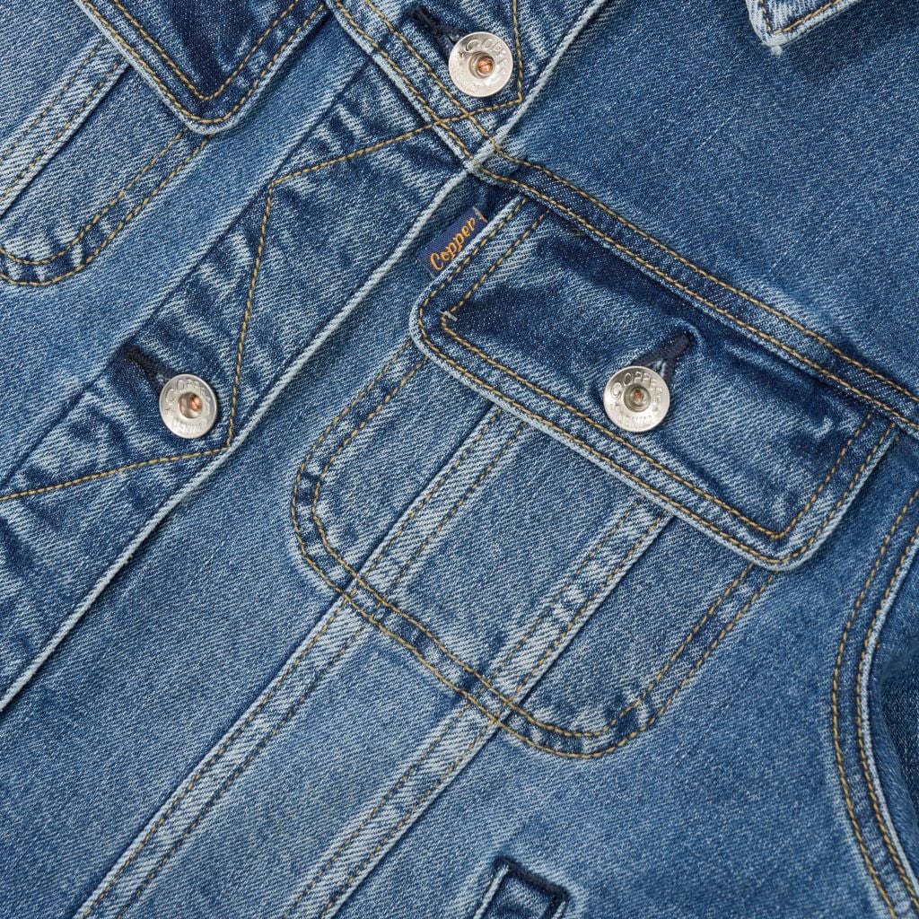 [ÁO KHOÁC NỮ] Type III Trucker – 12 Oz - Light Blue - Washed Denim Women’s Jacket