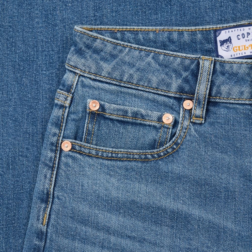 [QUẦN NỮ] Relax – 12 Oz – Light Blue - Washed Denim Women’s Pants