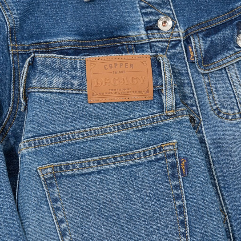 [QUẦN NỮ] Relax – 12 Oz – Light Blue - Washed Denim Women’s Pants