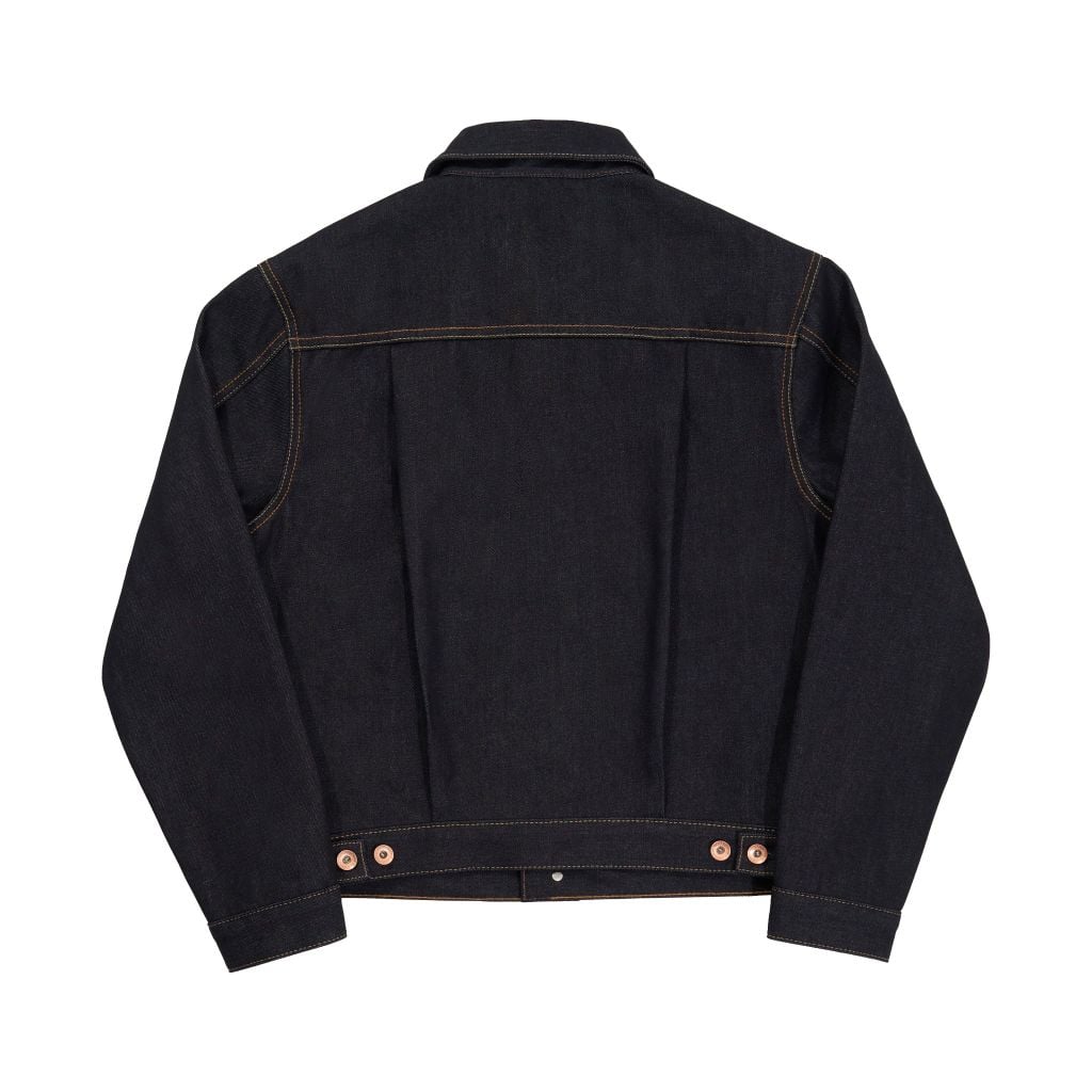 Type II - 14.5 Oz - Diamond Blue / Yellow sewing thread - Raw Selvedge Denim Jacket