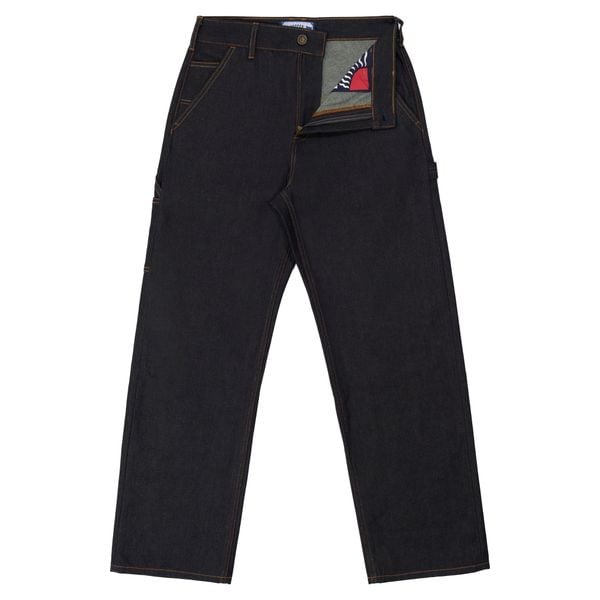  Relax - 14.5 Oz - Diamond Blue - Raw Selvedge Denim Work Pants 