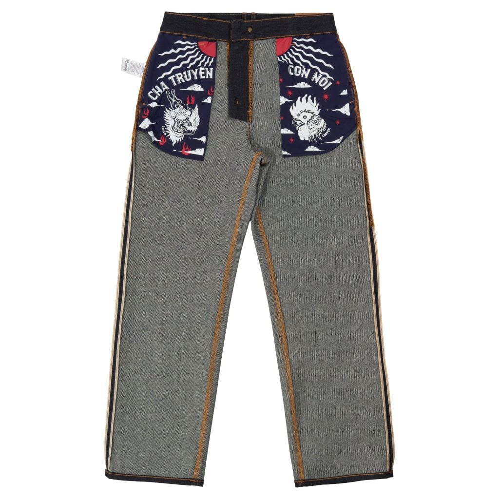 Straight - 14.5 Oz - Diamond Blue - Raw Selvedge Denim Pants