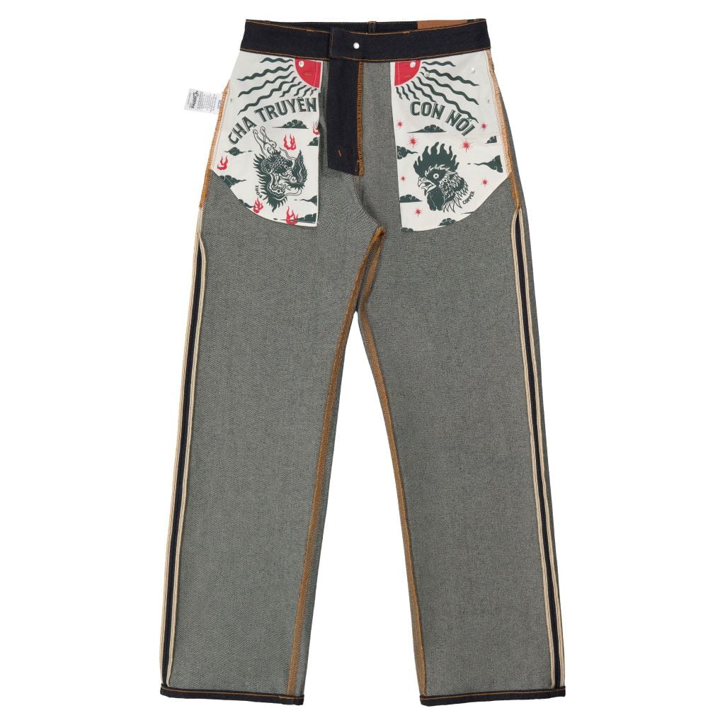 Relax - 14.5 Oz - Diamond Blue - Raw Selvedge Denim Pants