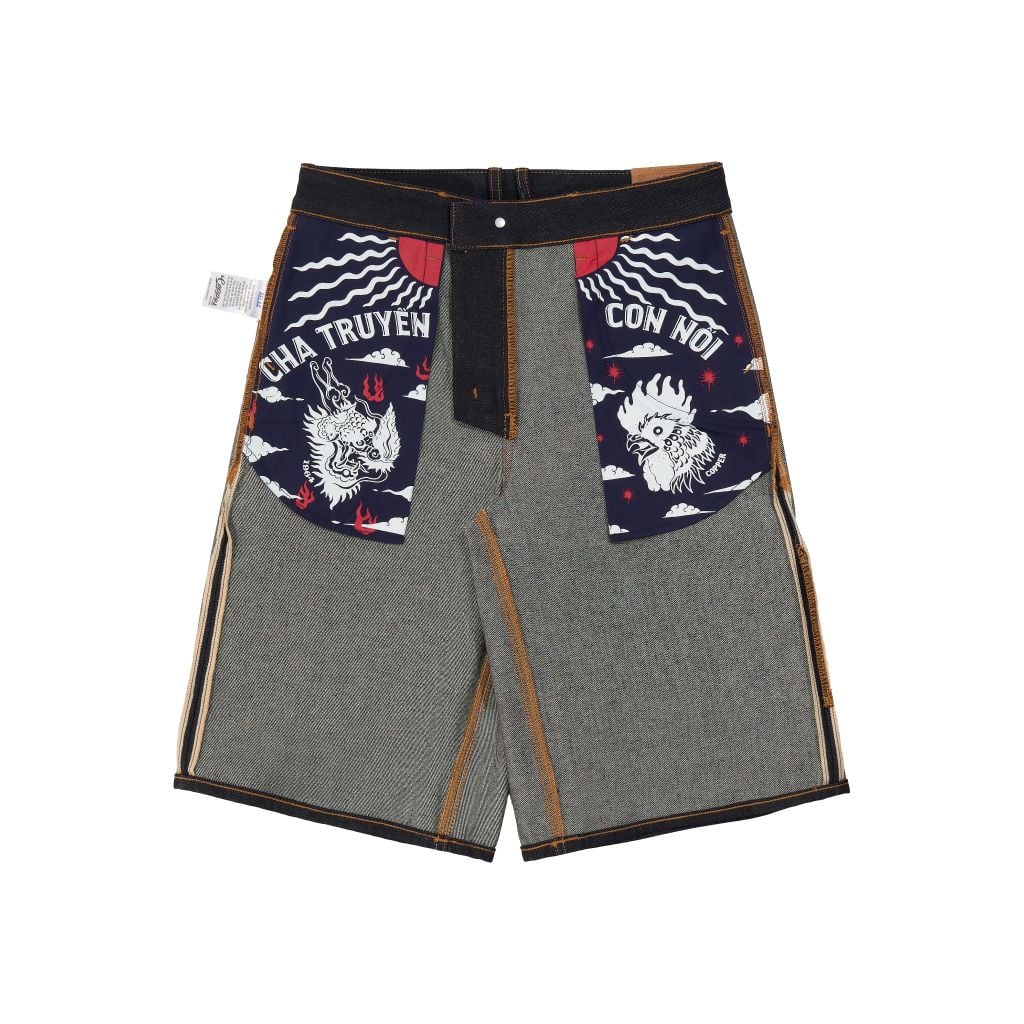 Work Short - 14.5 Oz - Diamond Blue - Raw Selvedge Denim Pants
