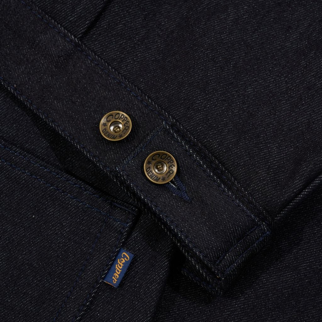 Type II - 14.5 Oz - Diamond Blue / Navy sewing thread - Raw Selvedge Denim Jacket