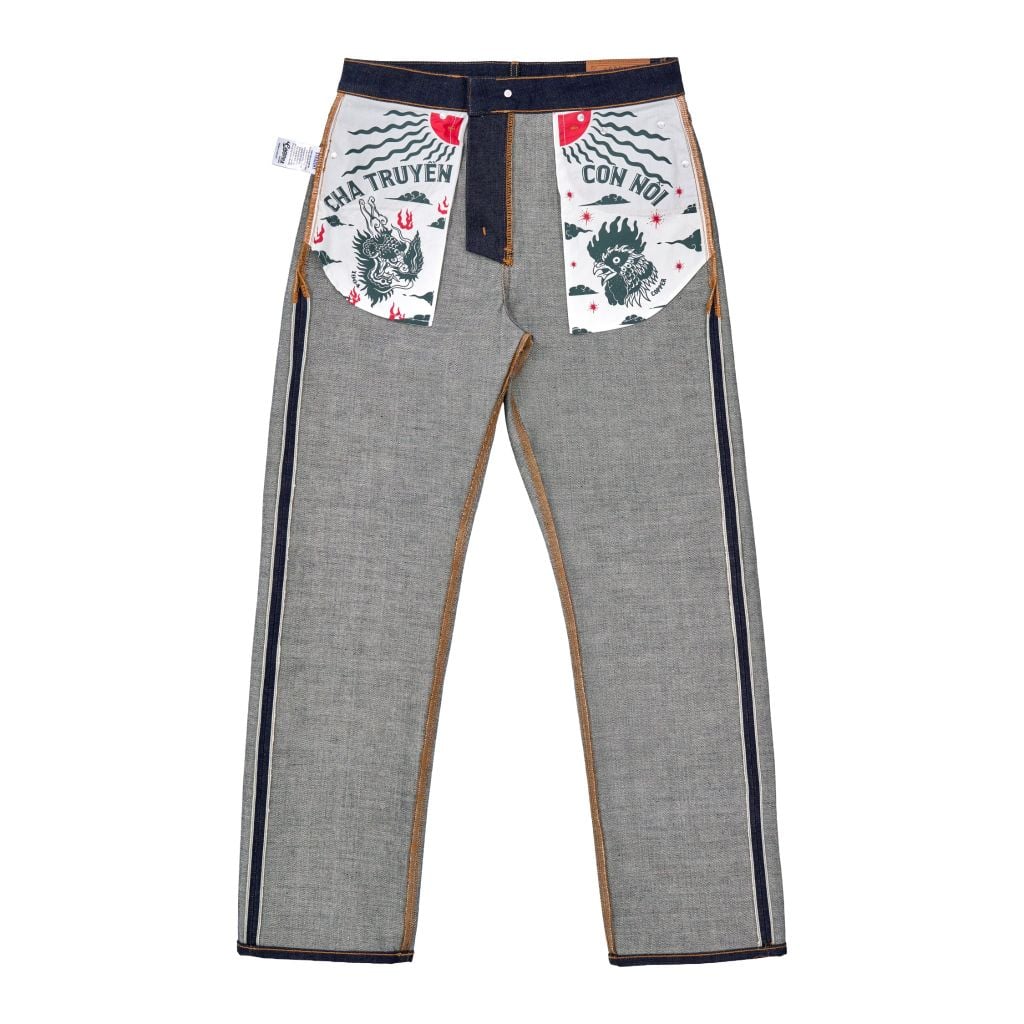 Straight  - 14 Oz - Itsu – Raw Red Selvedge Denim Pants