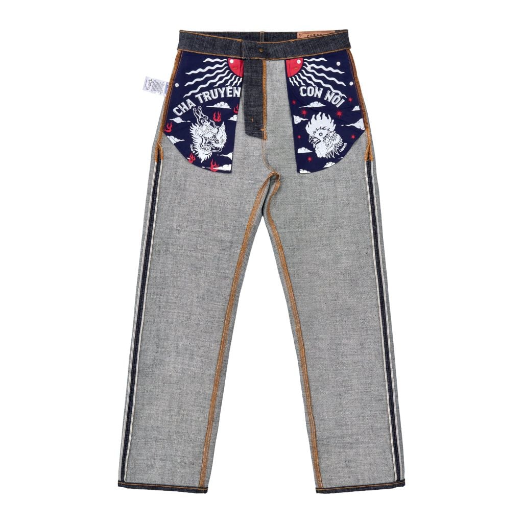 Straight  - 18 Oz - Ori – Raw Gold Selvedge Denim Pants