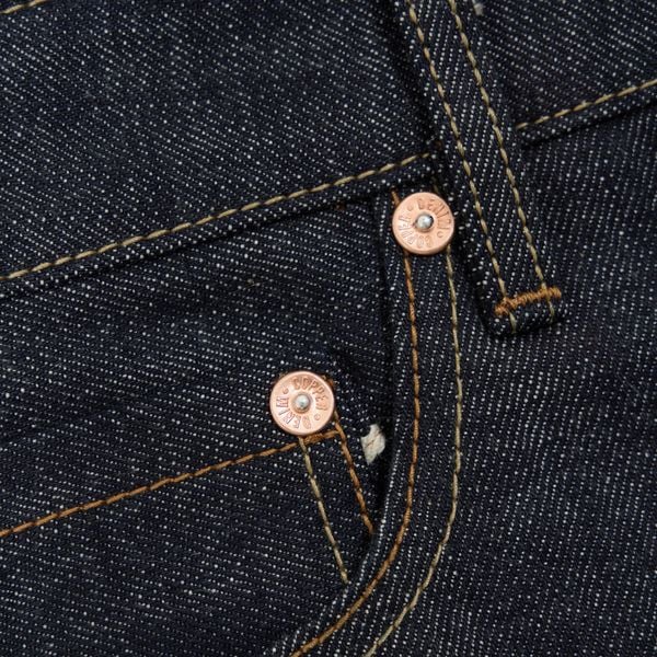  Straight  - 14.5 Oz - Indigo - Button Fly - Raw Selvedge Denim Pants 