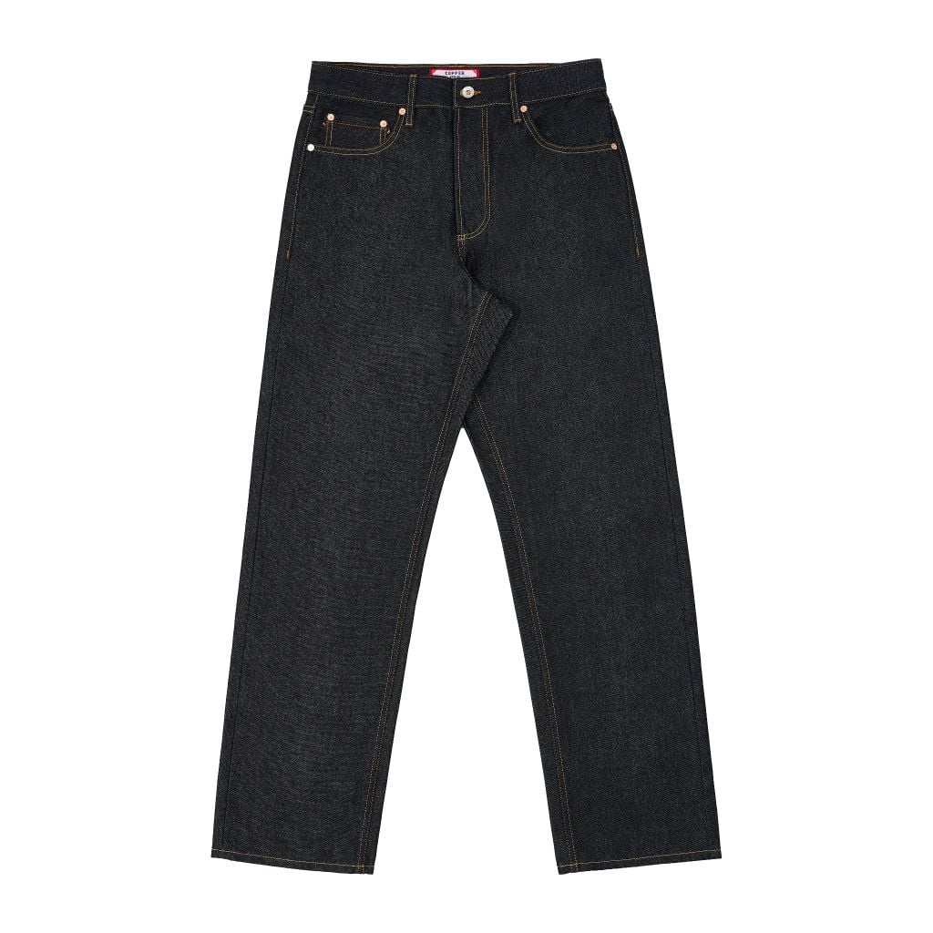 Straight  - 13.5 Oz - Dark Indigo - Button Fly - Raw Selvedge Denim Pants