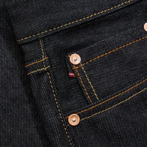  Straight  - 13.5 Oz - Dark Indigo - Button Fly - Raw Selvedge Denim Pants 