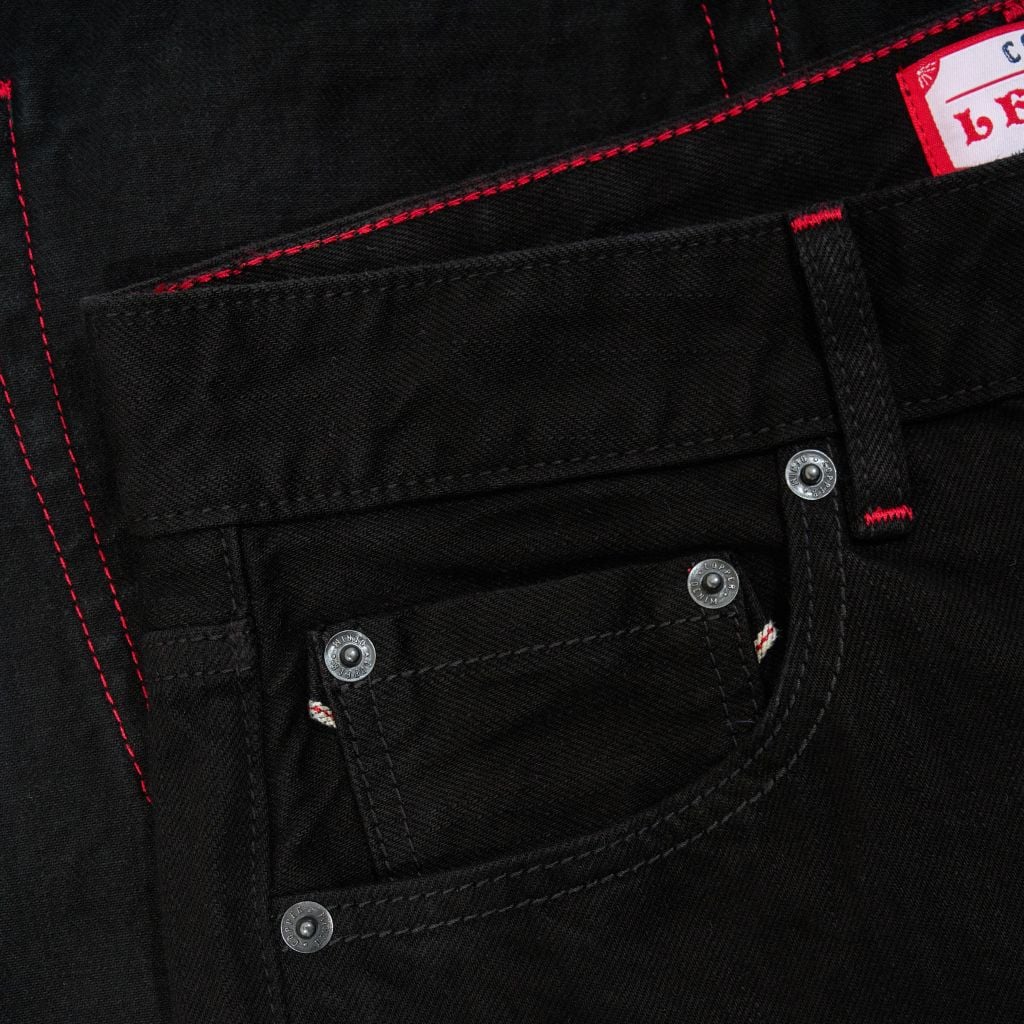 Straight – 15 Oz – All Black Slub - One Washed Selvedge Denim Pants