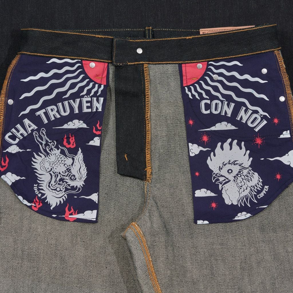 Straight - 20 Oz - Green Cast Slub - Raw Selvedge Denim Pants