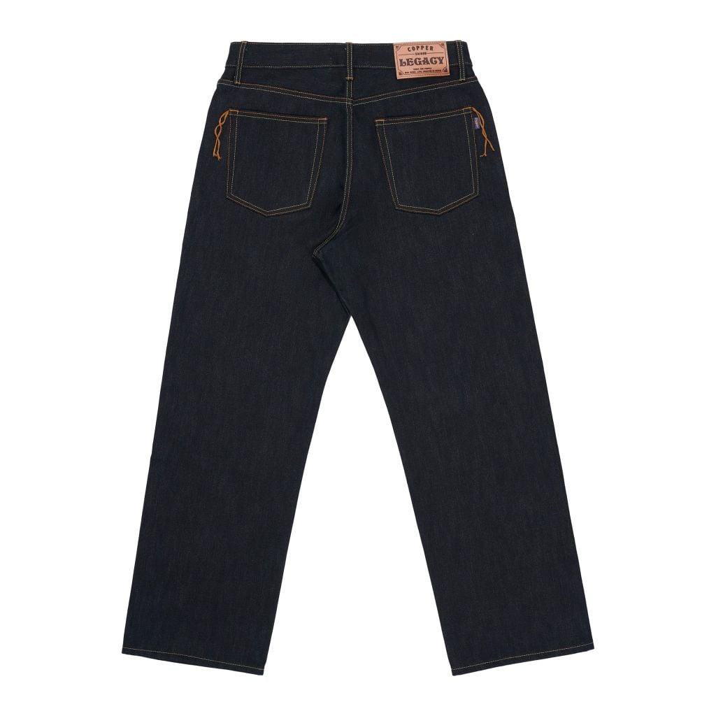 Relax - 20 Oz - Green Cast Slub - Raw Selvedge Denim Pants