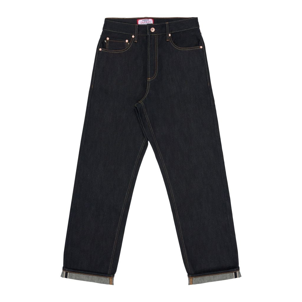 Straight - 20 Oz - Green Cast Slub - Raw Selvedge Denim Pants