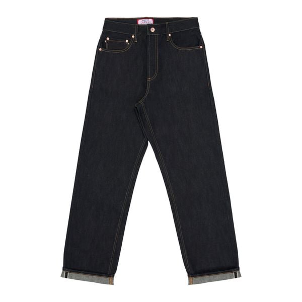  Straight - 20 Oz - Green Cast Slub - Raw Selvedge Denim Pants 