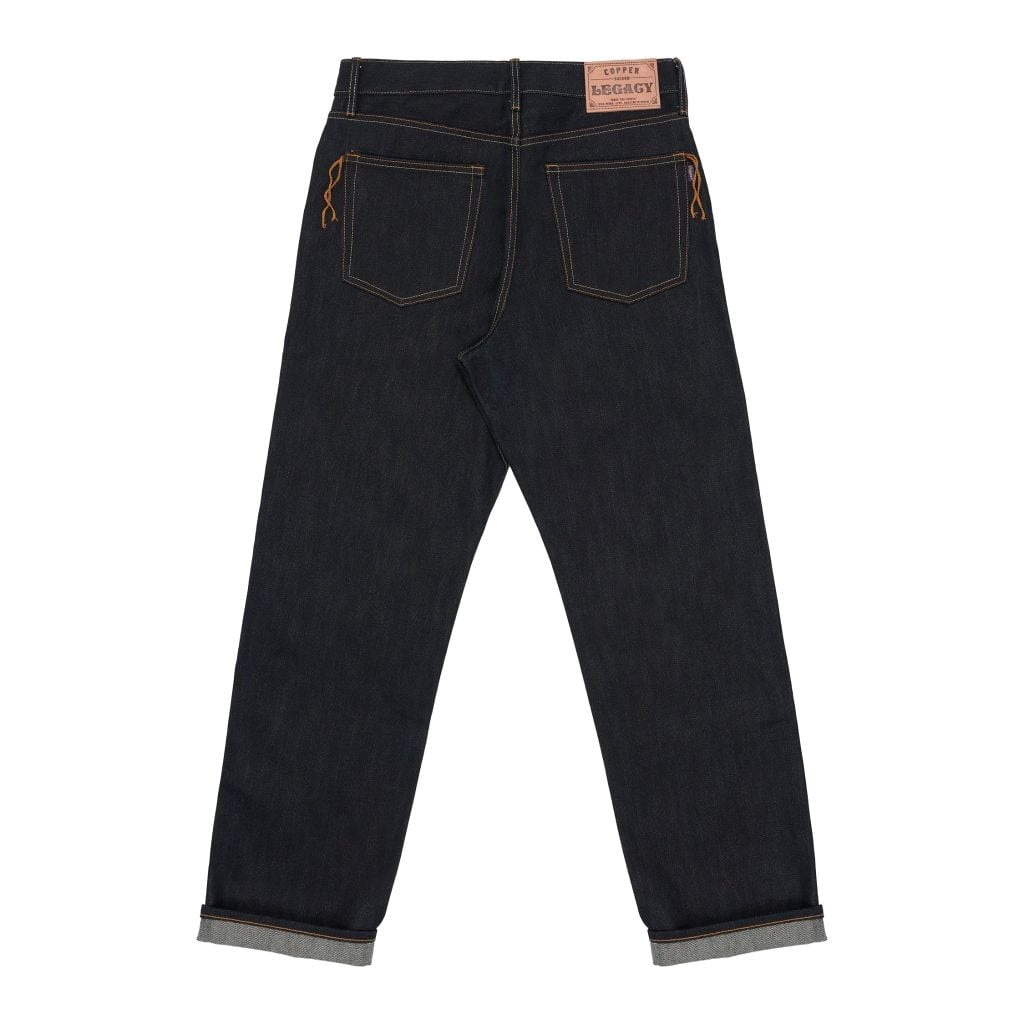 Straight - 20 Oz - Green Cast Slub - Raw Selvedge Denim Pants